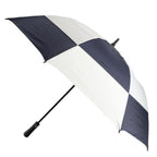 Totes Auto Open Golf Umbrella with UV Protection, 60 Inches Transfer - Navy/White - Left Side 2
