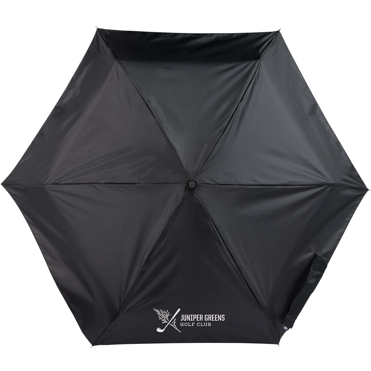 Totes Mini Travel Umbrella in Recycled Polyester, 38 Inch - Black - Front