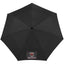 Totes Three-Section Auto Open and Close Umbrella, 43 Inch - Black - Front