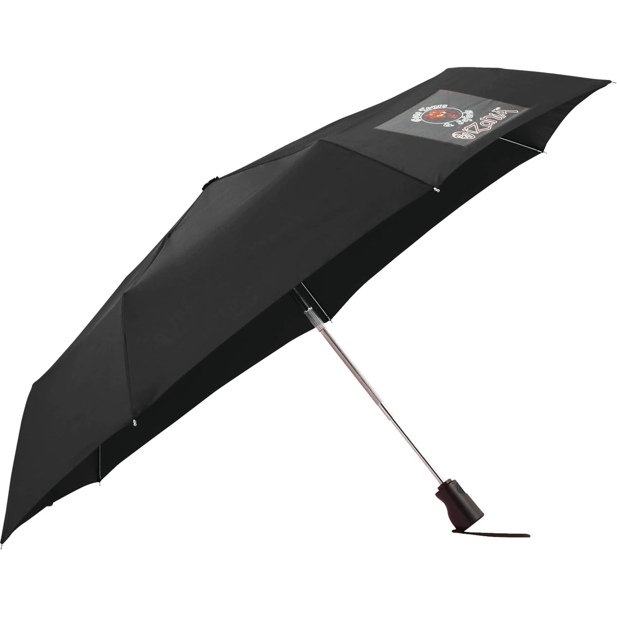 Totes Three-Section Auto Open and Close Umbrella, 43 Inch Transfer - Black - Photo