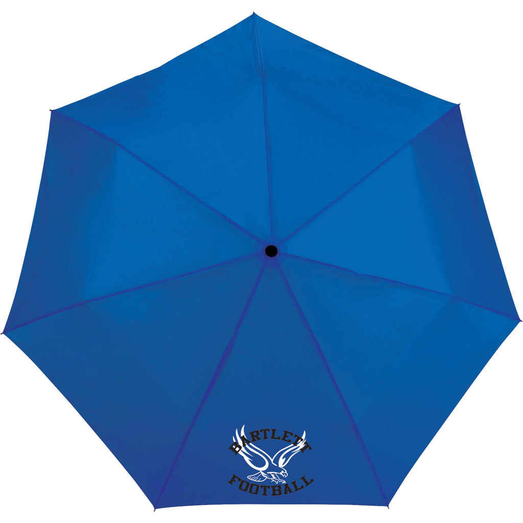 Totes Three-Section Auto Open and Close Umbrella, 43 Inch Transfer - Blue - Front