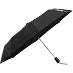 Totes Three-Section Auto Open Umbrella, 42 Inch - Black - Photo