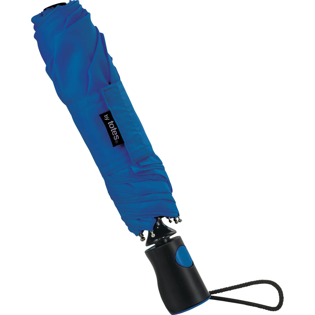 Totes Three-Section Auto Open Umbrella, 42 Inch - Blue - Photo 2