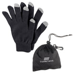 Touch Screen Gloves in a Pouch - Silk Screen