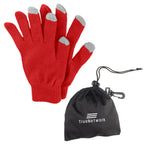 Touch Screen Gloves in a Pouch - Silk Screen