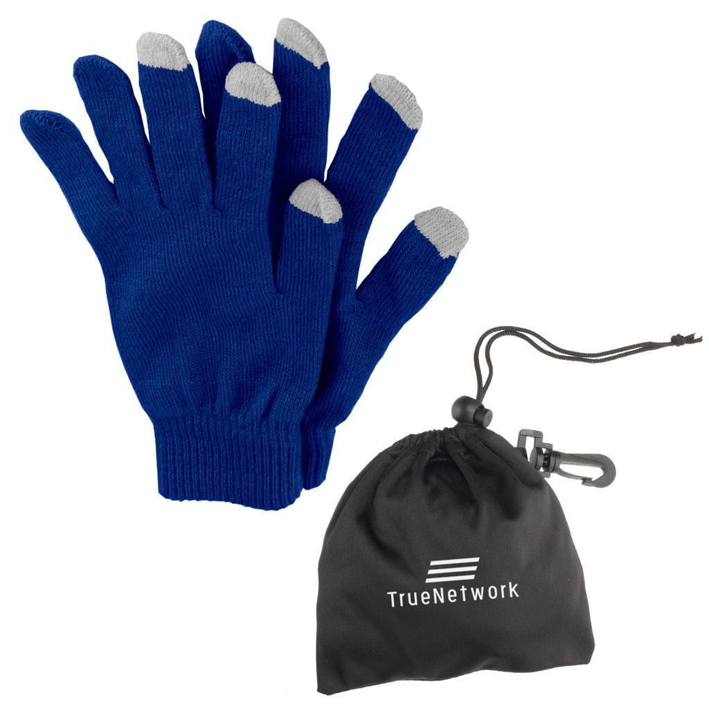 Touch Screen Gloves in a Pouch - Silk Screen