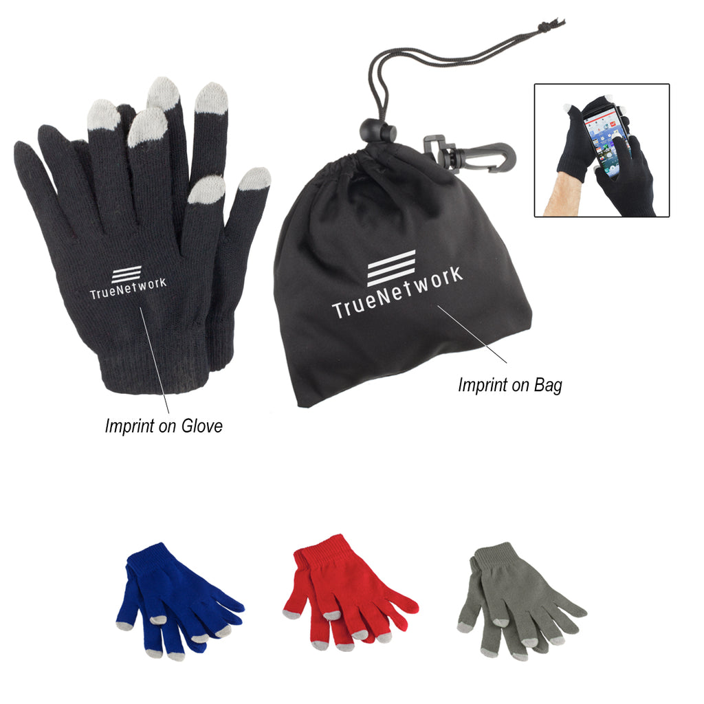 Touch Screen Gloves in a Pouch - Touch Screen Gloves In Pouch