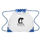 Touchdown Drawstring Backpack in Clear EVA - Silk Screen