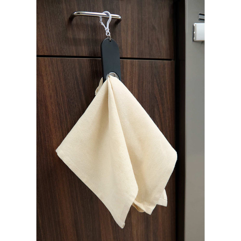 Towel Clip Holder in Recycled Plastic - Black - Detail 2