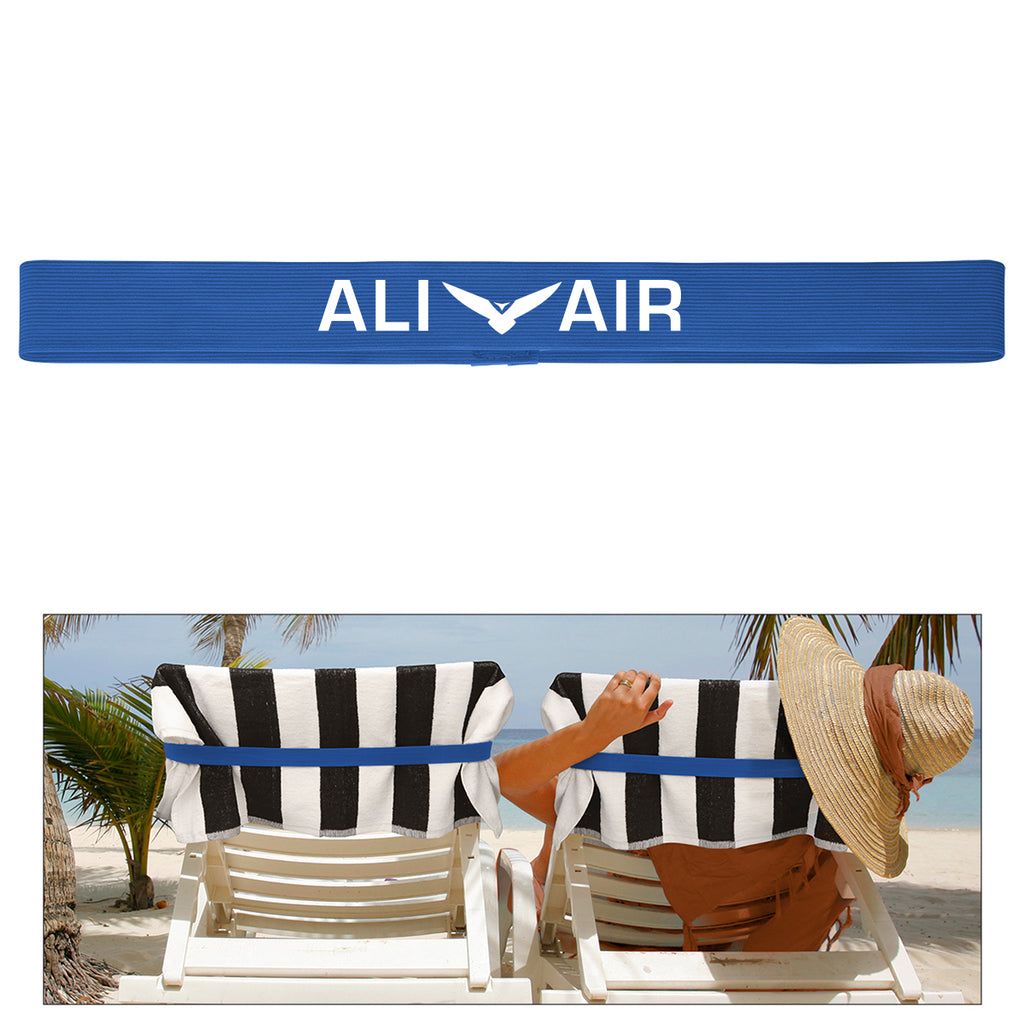 Towel Holder Band for Chairs - Royal Blue - Silk Screen