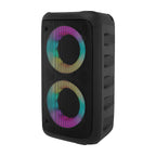 Tower Speaker with Phone Holder, Wireless Full Color - Black - Angle