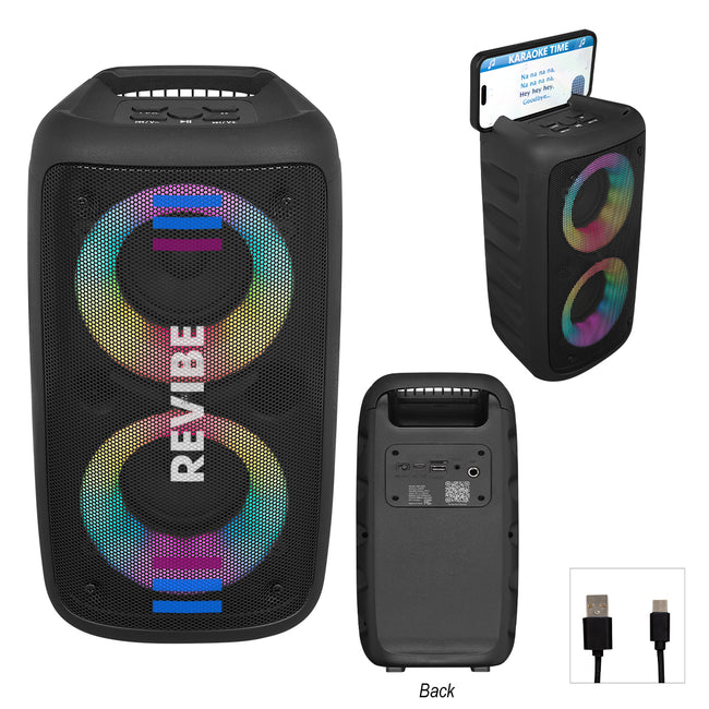 Tower Speaker with Phone Holder, Wireless Full Color