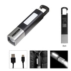 Trailblazer COB Flashlight, Rechargeable - Black with Gunmetal - Pad Print