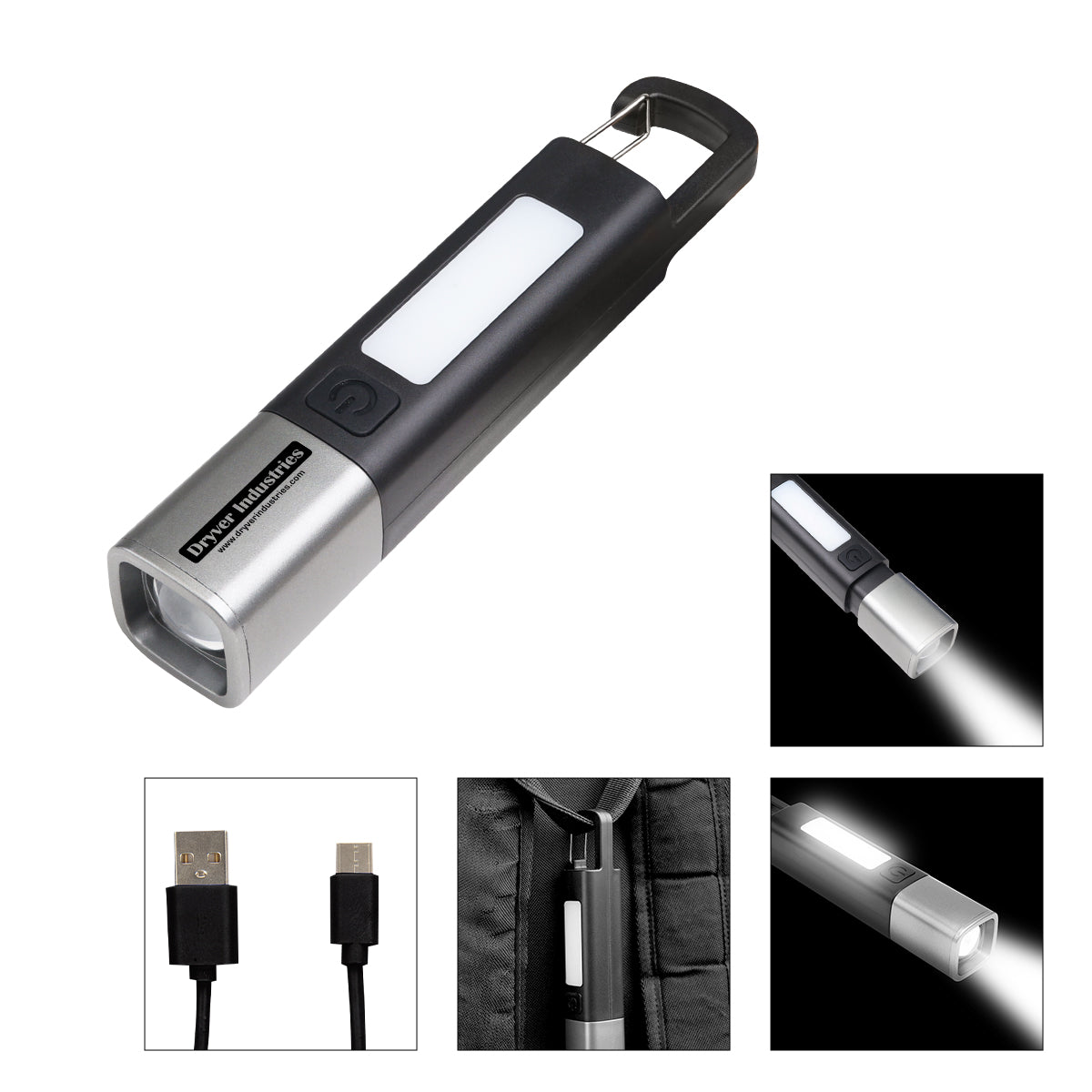 Trailblazer COB Flashlight, Rechargeable