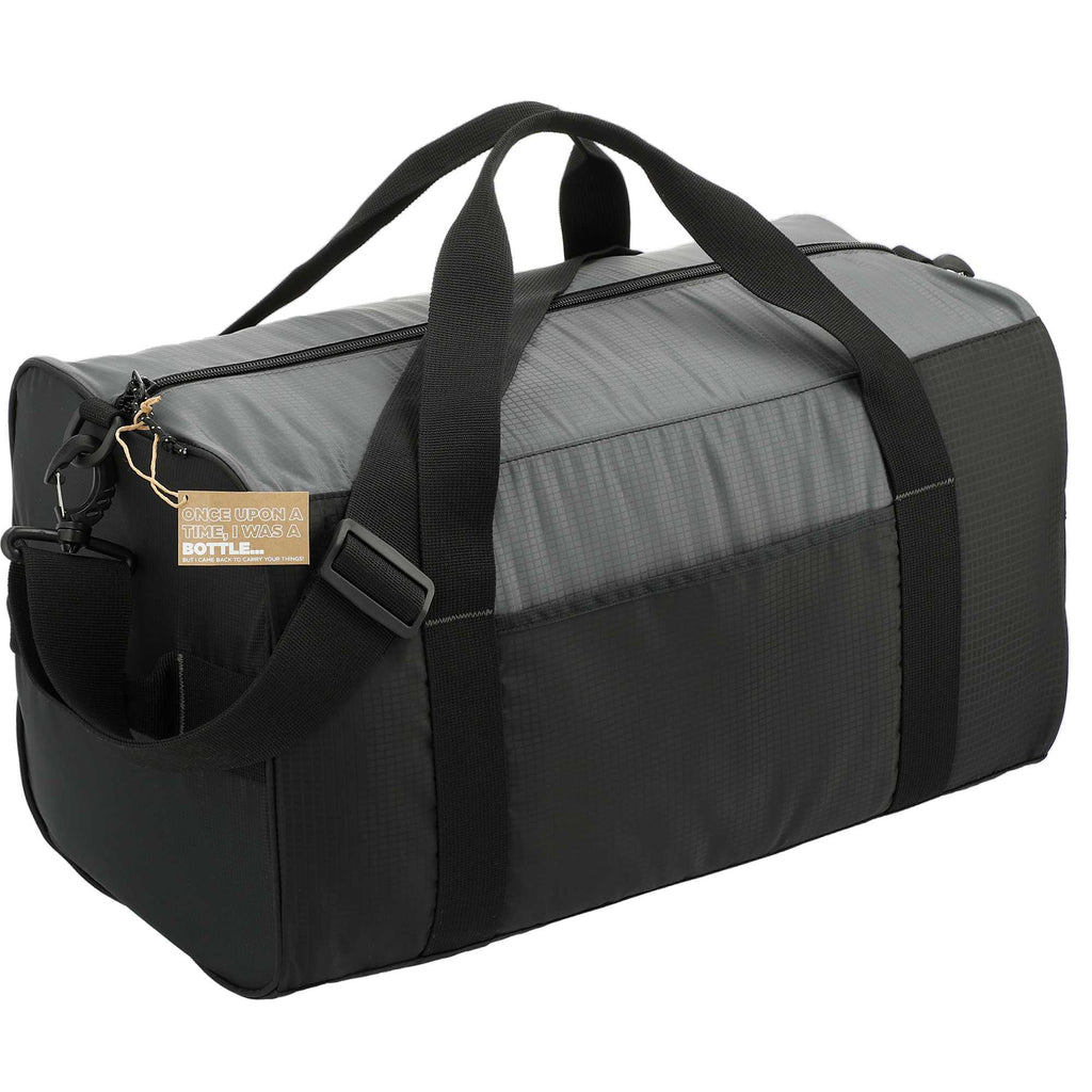 Trailhead Duffel Bag in Recycled Nylon Ripstop - Black/Gray - Right Angle 3