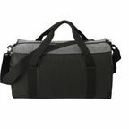 Trailhead Duffel Bag in Recycled Nylon Ripstop Embroidery - Black/Gray - Back