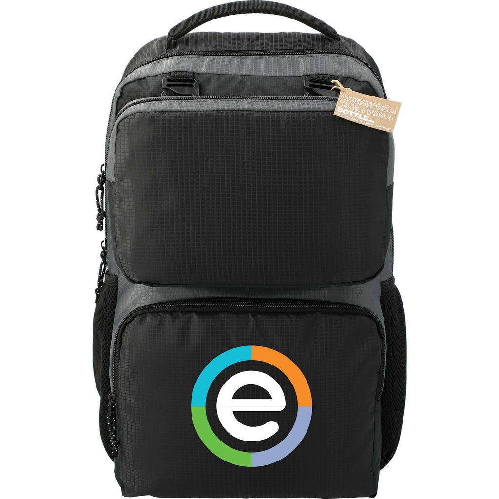 Trailhead Lightweight Backpack in Recycled Ripstop, 30L Embroidery - Black/Gray - Front