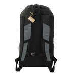 Trailhead Lightweight Cinch Pack in Recycled Nylon, 15L Transfer - Black/Gray - Back