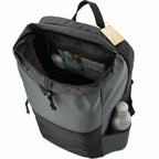 Trailhead Lightweight Cinch Pack in Recycled Nylon, 15L Transfer - Black/Gray - Left Angle