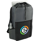 Trailhead Lightweight Cinch Pack in Recycled Nylon, 15L Transfer - Black/Gray - Right Angle 2