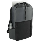 Trailhead Lightweight Cinch Pack in Recycled Nylon, 15L Transfer - Black/Gray - Right Angle 4