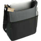 Trailhead Recycled Nylon Tote with 13 Inch Laptop Sleeve - Black/Gray - Right Angle 4