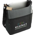 Trailhead Recycled Nylon Tote with 13 Inch Laptop Sleeve Transfer - Black/Gray - Right Angle 2