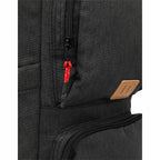 Trails Structured Laptop Backpack, 15 Inch Embroidery - Charcoal - Detail 4
