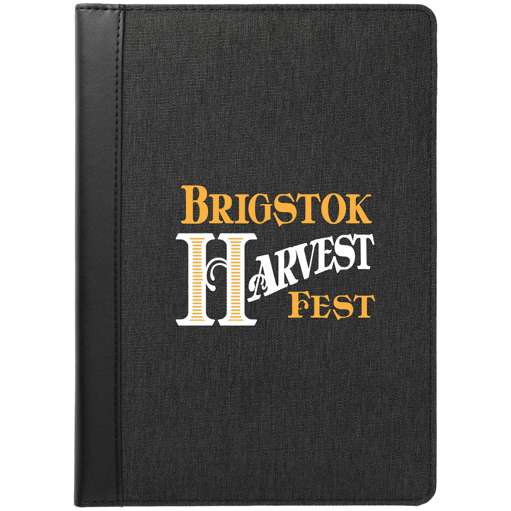 Trails Writing Pad Folio with Organizer Panel, 7 x 10 Inches Transfer - Charcoal - Front