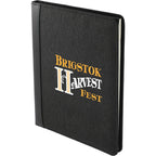 Trails Writing Pad Folio with Organizer Panel, 7 x 10 Inches Transfer - Charcoal - Left Angle