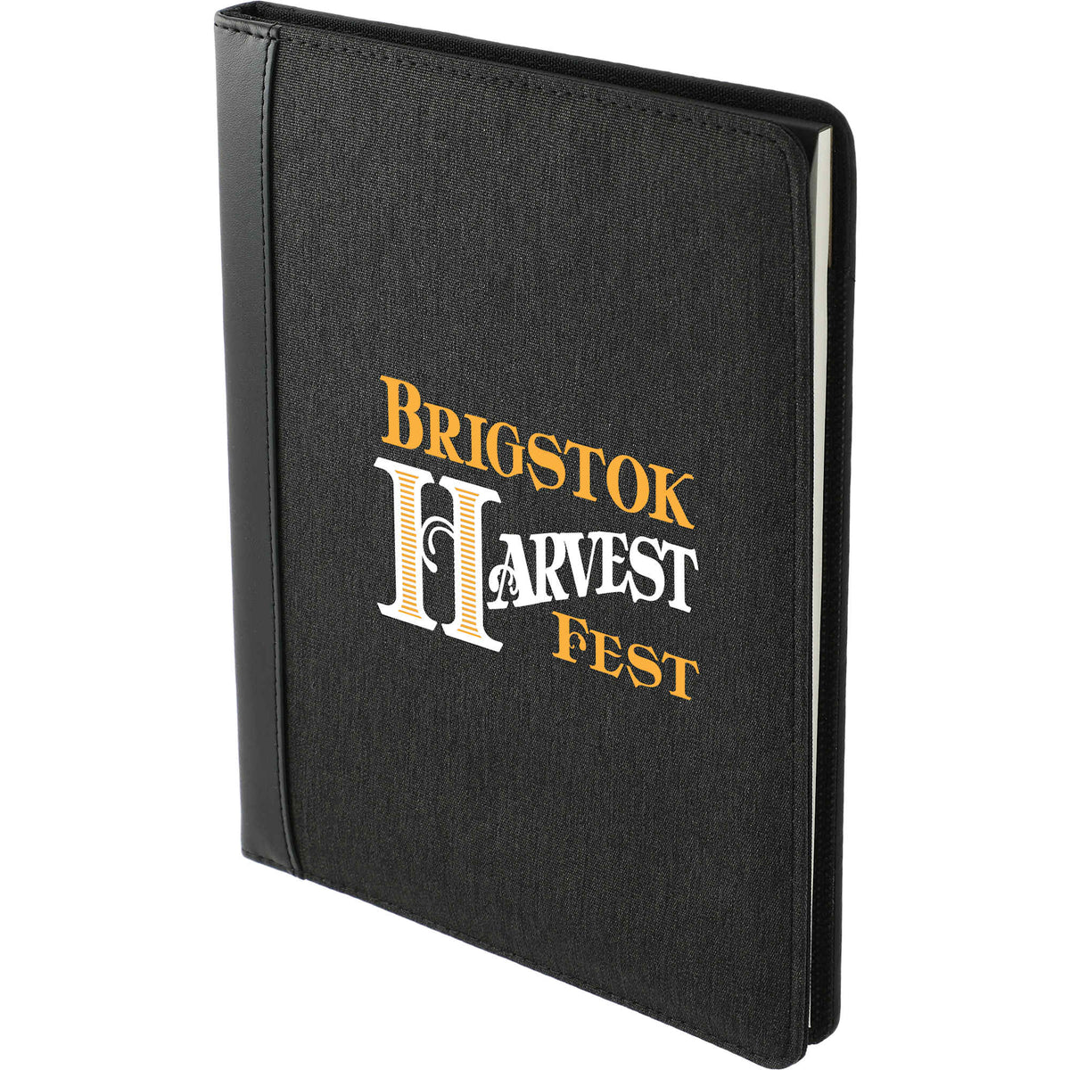 Trails Writing Pad Folio with Organizer Panel, 7 x 10 Inches Transfer - Charcoal - Left Angle