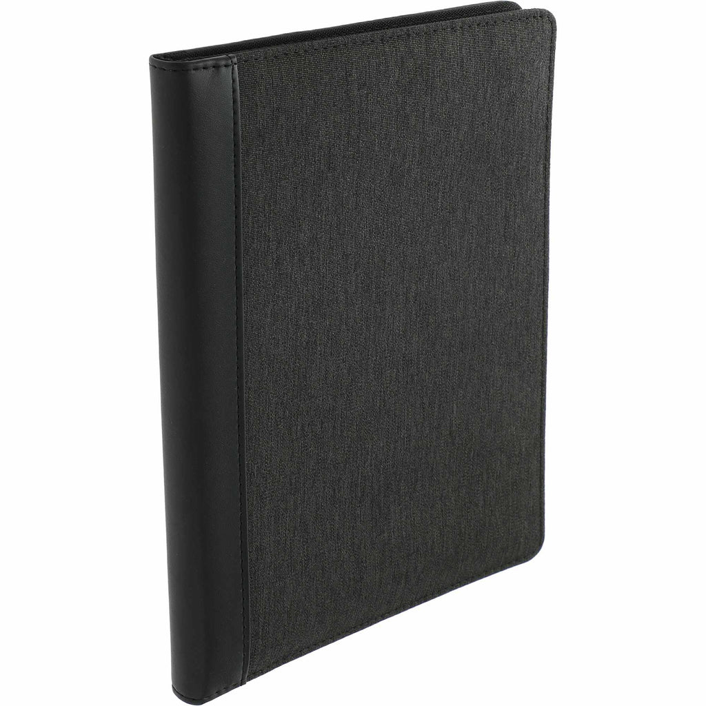 Trails Writing Pad Folio with Organizer Panel, 7 x 10 Inches Transfer - Charcoal - Right Angle 2