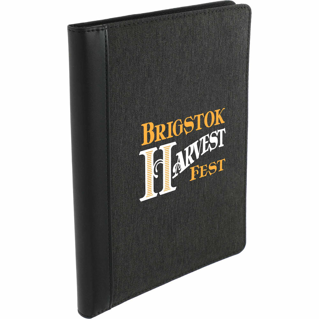 Trails Writing Pad Folio with Organizer Panel, 7 x 10 Inches Transfer - Charcoal - Right Angle