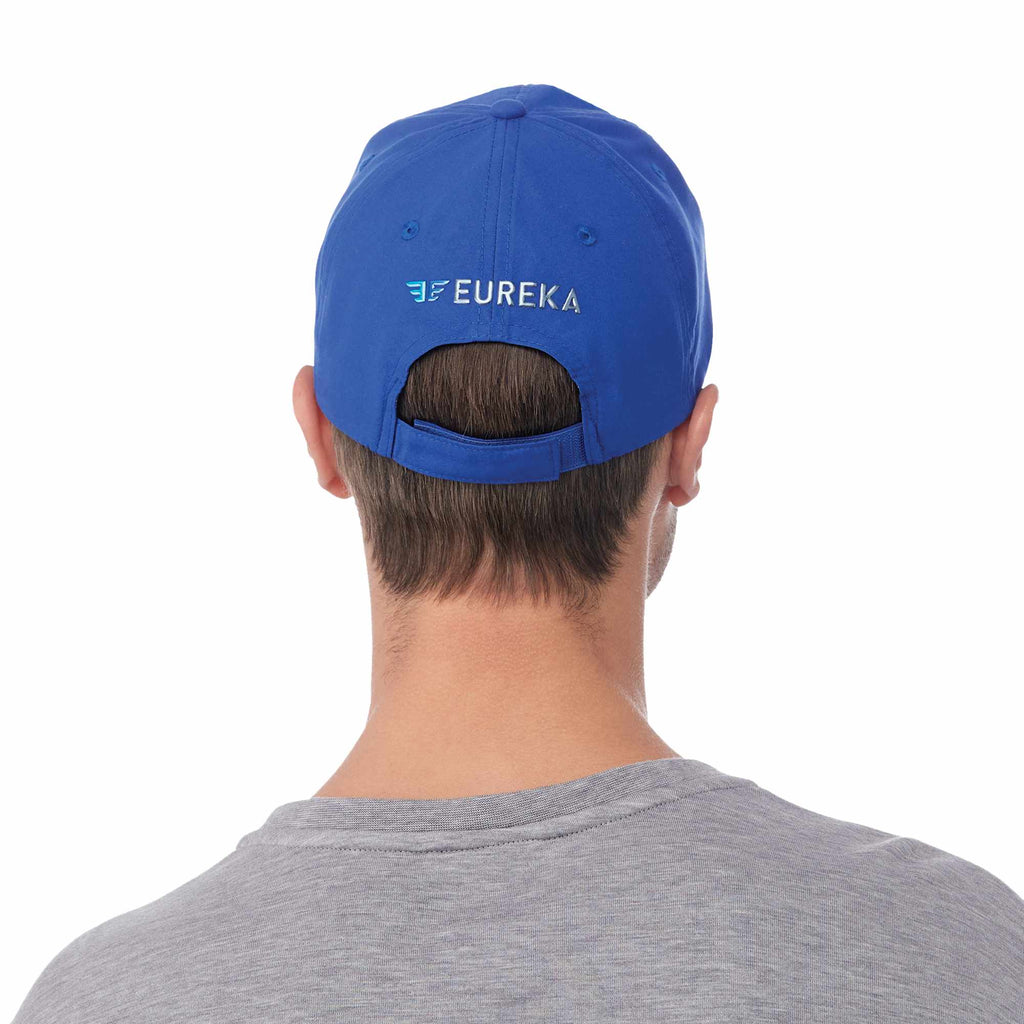 Transcend Lightweight Ball Cap with UPF 40+ Embroidery - New Royal - Back On Model