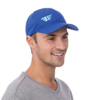 Transcend Lightweight Ball Cap with UPF 40+ Embroidery - New Royal - Front On Model
