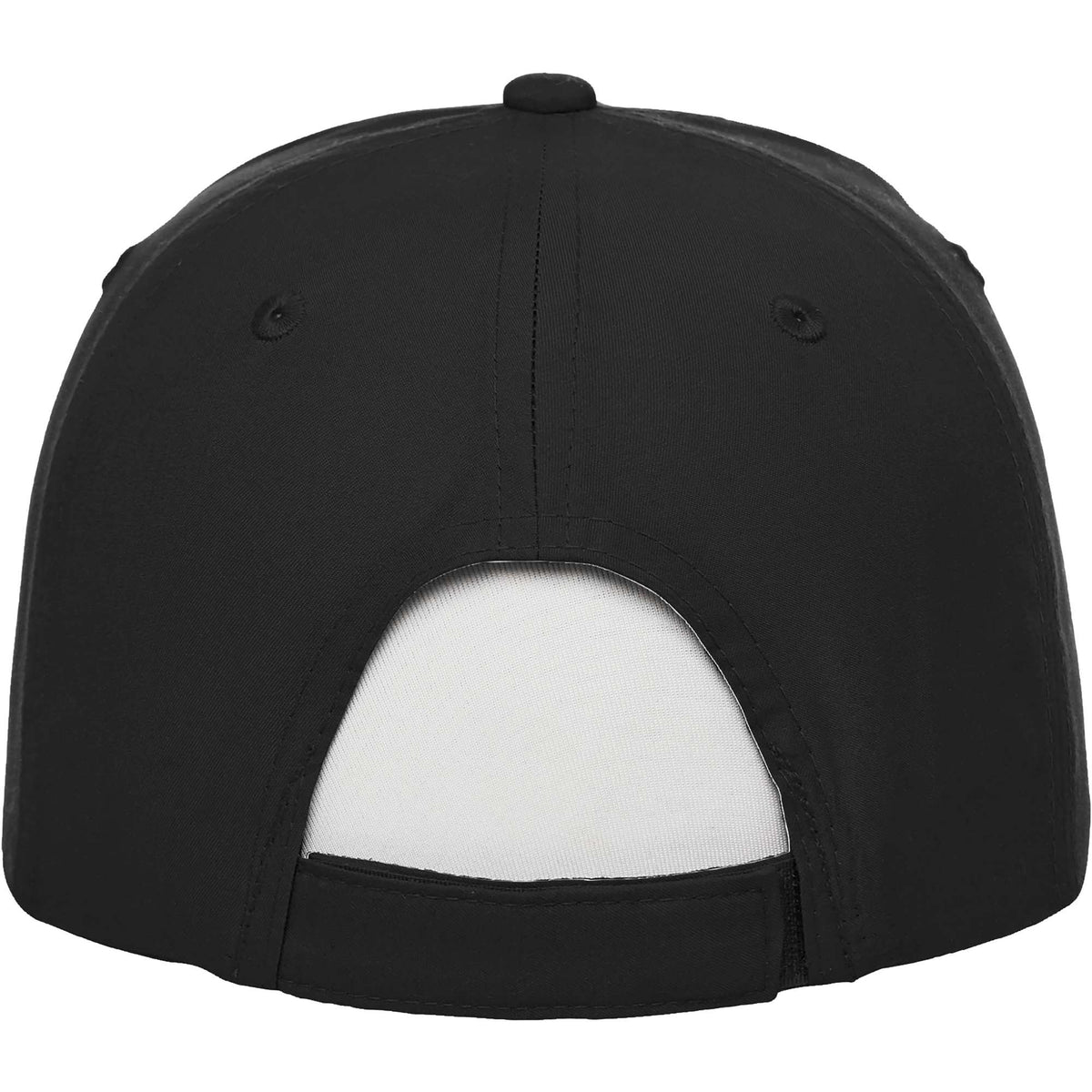 Transcend Lightweight Ball Cap with UPF 40+ Transfer - Black - Back Flat