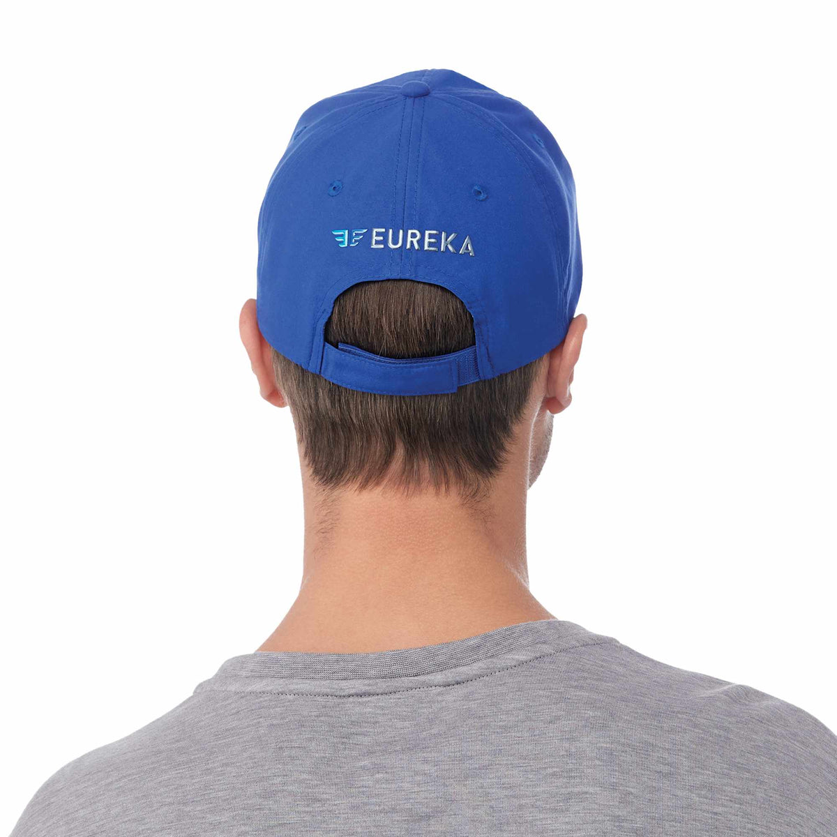 Transcend Lightweight Ball Cap with UPF 40+ Transfer - New Royal - Back On Model