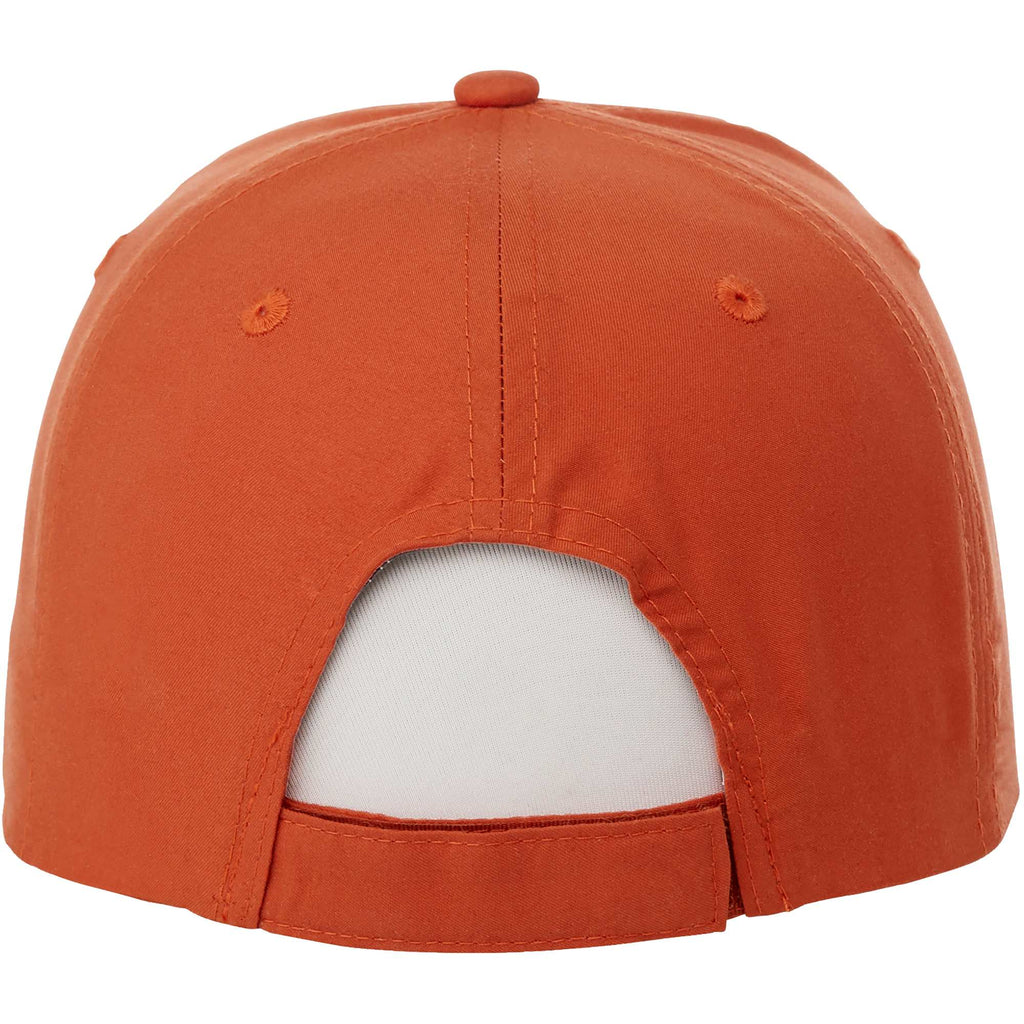 Transcend Lightweight Ball Cap with UPF 40+ Transfer - Saffron - Back Flat