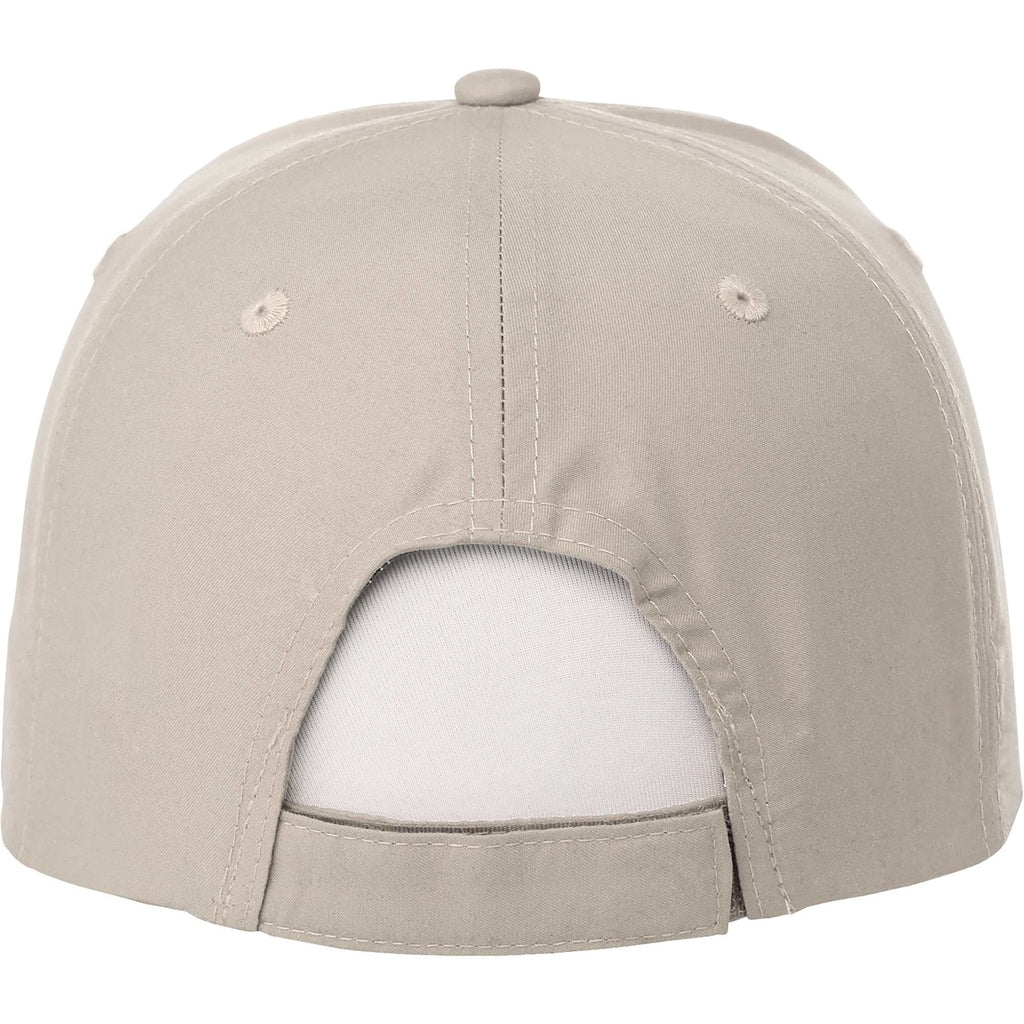 Transcend Lightweight Ball Cap with UPF 40+ Transfer - Sandstone - Back Flat