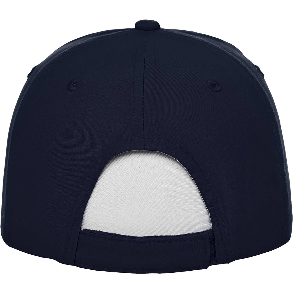 Transcend Lightweight Ball Cap with UPF 40+ Transfer - Vintage Navy - Back Flat