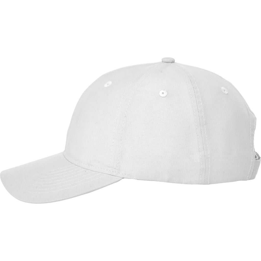 Transcend Lightweight Ball Cap with UPF 40+ Transfer - White - Left Side