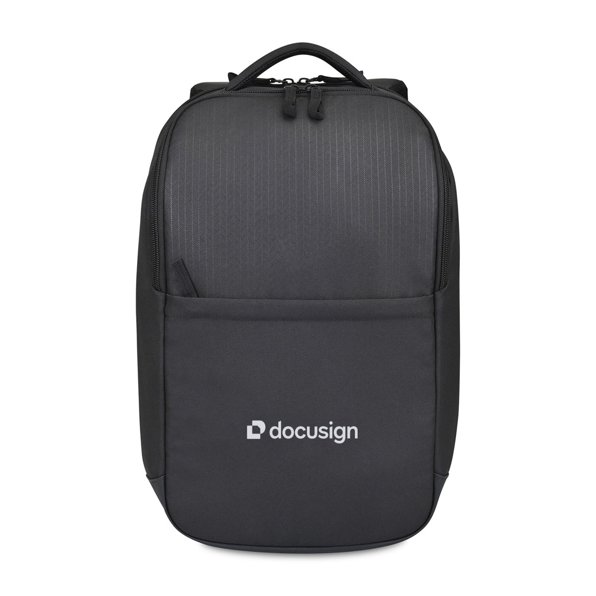 Transit Recycled Laptop Backpack, 16 Inch Embroidery - Black - View 1