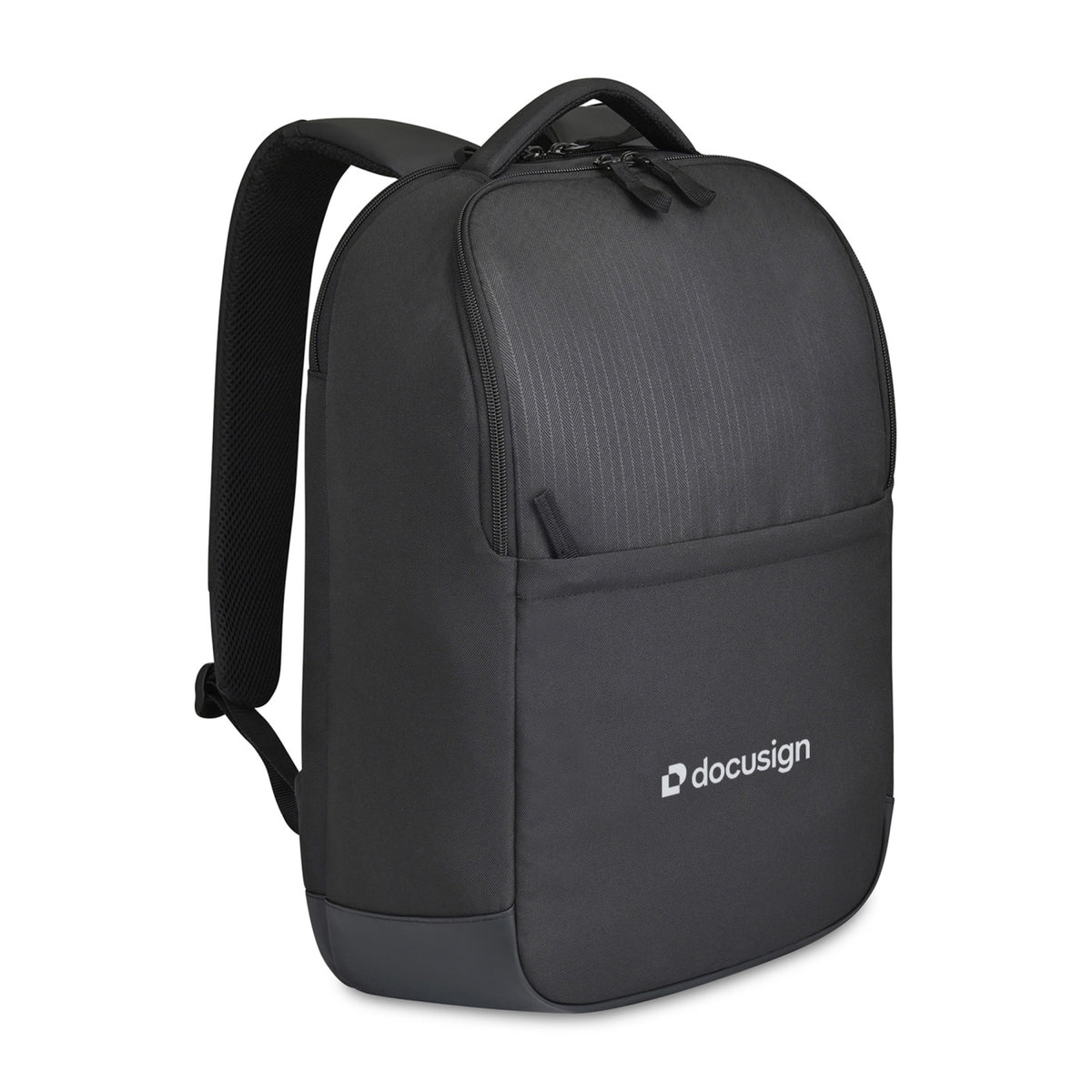 Transit Recycled Laptop Backpack, 16 Inch Embroidery - Black - View 2