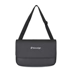 Transit Recycled Laptop Messenger Bag, 16 Inch Embroidery - Black - View 1