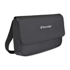 Transit Recycled Laptop Messenger Bag, 16 Inch Embroidery - Black - View 2