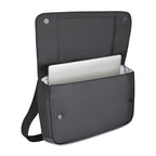 Transit Recycled Laptop Messenger Bag, 16 Inch Embroidery - Black - View 3