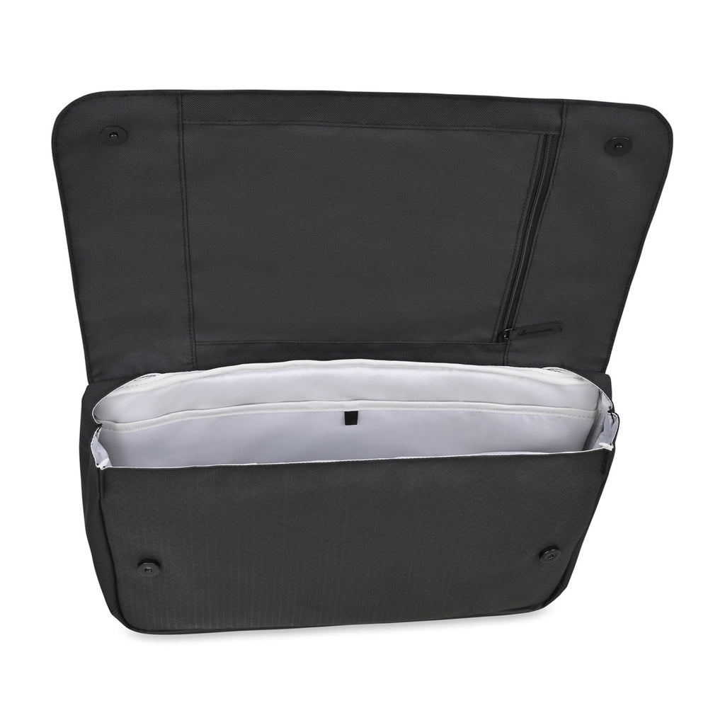 Transit Recycled Laptop Messenger Bag, 16 Inch Embroidery - Black - View 4