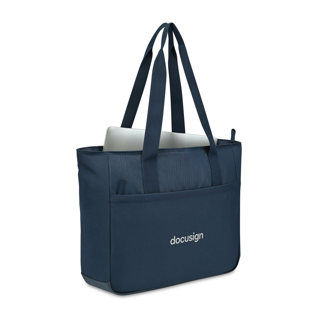 Transit Recycled Laptop Tote, 16 Inch Transfer - Navy - View 2