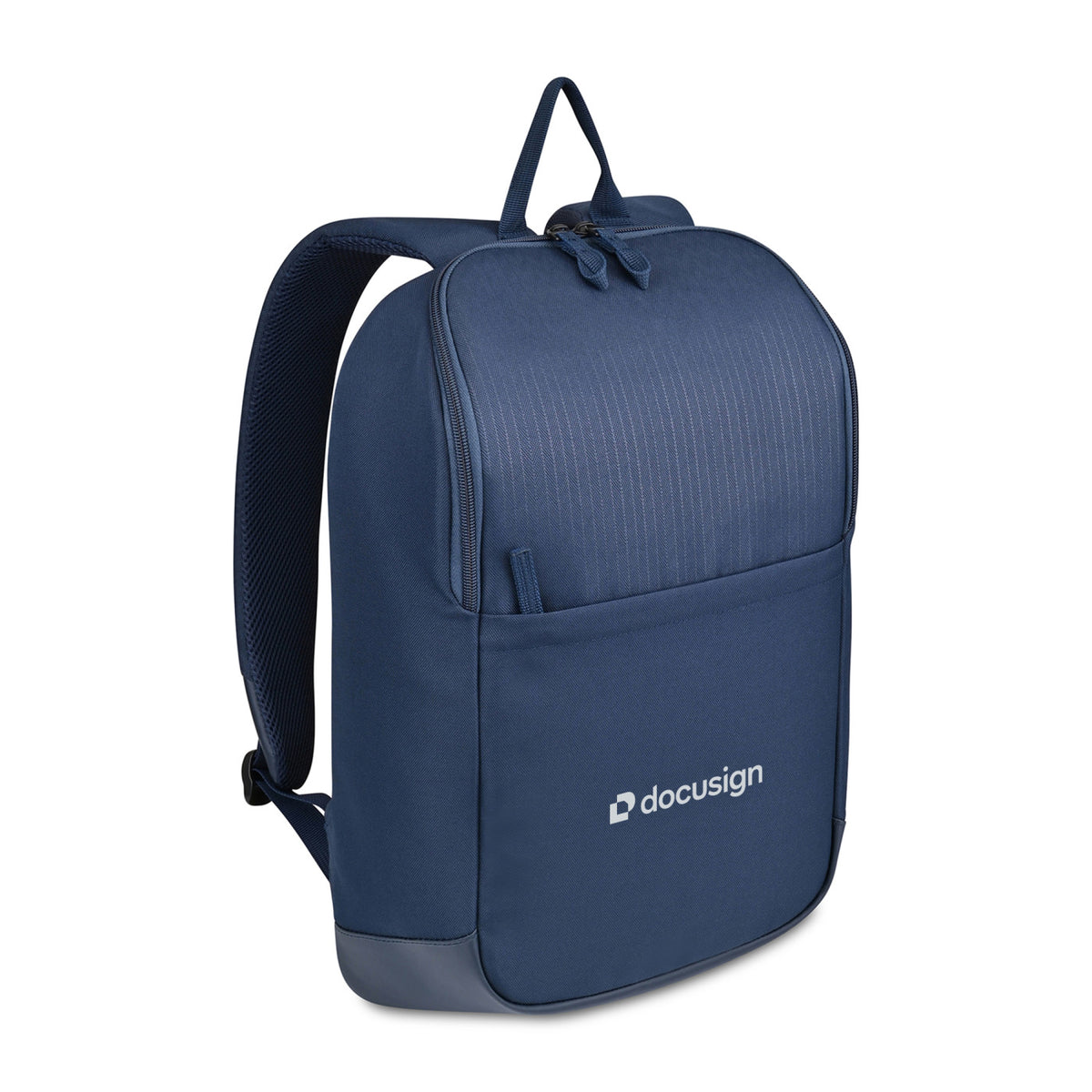 Transit Recycled Slim Laptop Backpack with Slanted Base Transfer - Navy - View 4