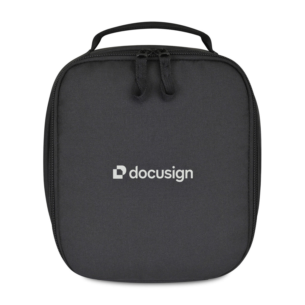Transit Recycled Toiletry Bag with Wipe-Clean Base Transfer - Black - View 1